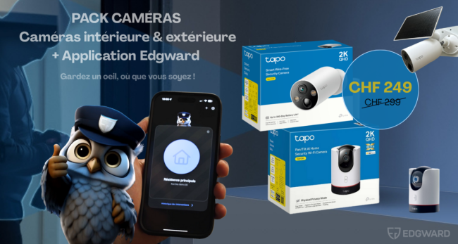 PACK CAMERAS - Caméras & App Edgward